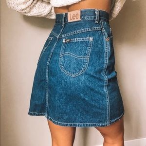 1980s Lee jean skirt